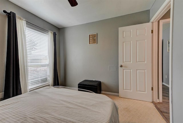 8517 SW 36th Ter, Oklahoma City, OK 73179 - bedroom featuring carpet flooring and a ceiling fan