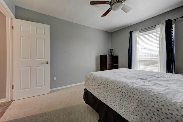 8517 SW 36th Ter, Oklahoma City, OK 73179 - bedroom with carpet flooring and ceiling fan