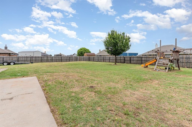 2524 Faint Ridge Way, Piedmont, OK 73078 - fenced backyard featuring a playground