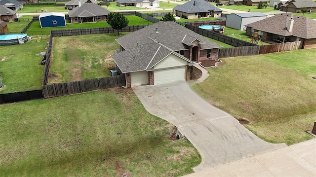 2524 Faint Ridge Way, Piedmont, OK 73078 - aerial perspective of suburban area