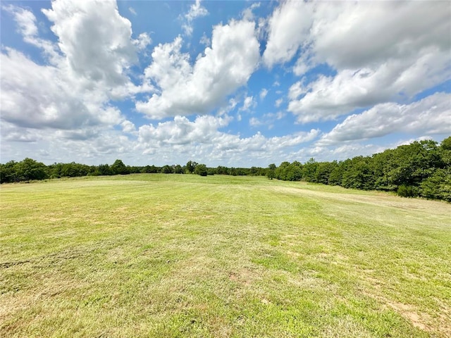 30202 Sleepy Hollow Dr, Mcloud, OK 74851 - view of green lawn featuring a view of countryside