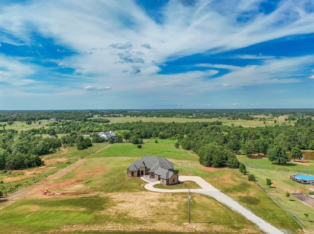 30202 Sleepy Hollow Dr, Mcloud, OK 74851 - aerial view of sparsely populated area