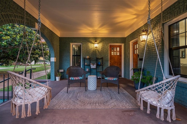 1828 S 7th St, Chickasha, OK 73018 - view of porch