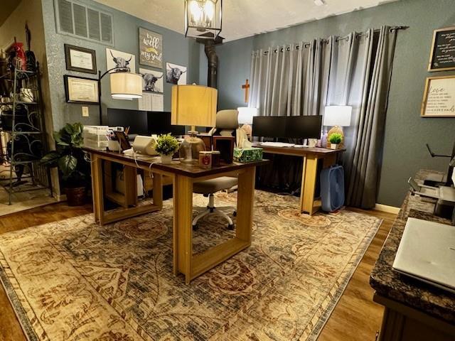 13501 E Memorial Rd, Jones, OK 73049 - office space with wood finished floors