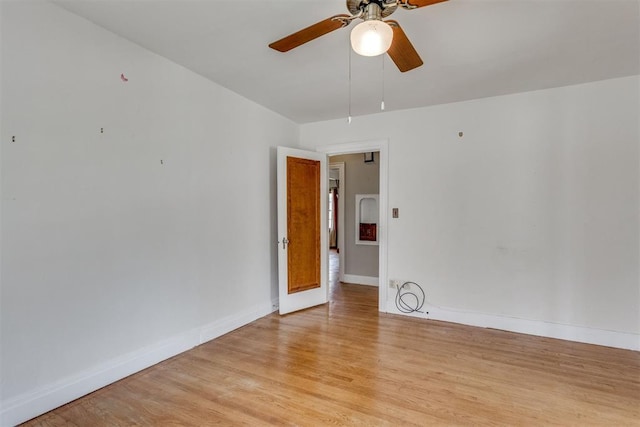 2705 NW 21st St, Oklahoma City, OK 73107 - unfurnished room with a ceiling fan and light wood-type flooring