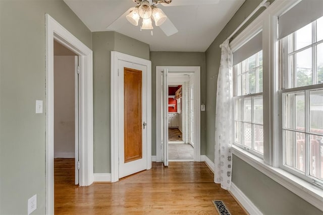 2705 NW 21st St, Oklahoma City, OK 73107 - hall with light wood-style floors