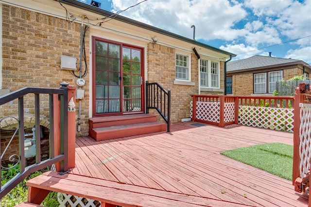 2705 NW 21st St, Oklahoma City, OK 73107 - view of wooden deck