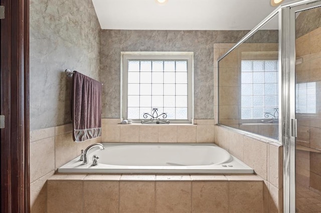 5420 NE 56th St, Oklahoma City, OK 73121 - full bath featuring a bath and a shower stall