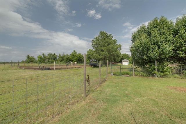 4120 S Choctaw Rd, Choctaw, OK 73020 - view of yard with a view of rural / pastoral area and an outdoor structure