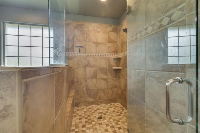 4120 S Choctaw Rd, Choctaw, OK 73020 - bathroom featuring tiled shower