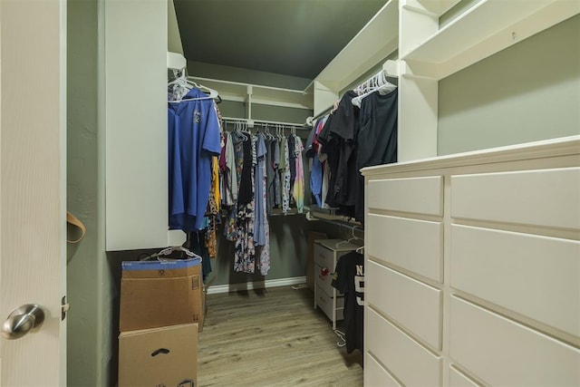 4120 S Choctaw Rd, Choctaw, OK 73020 - spacious closet with wood finished floors