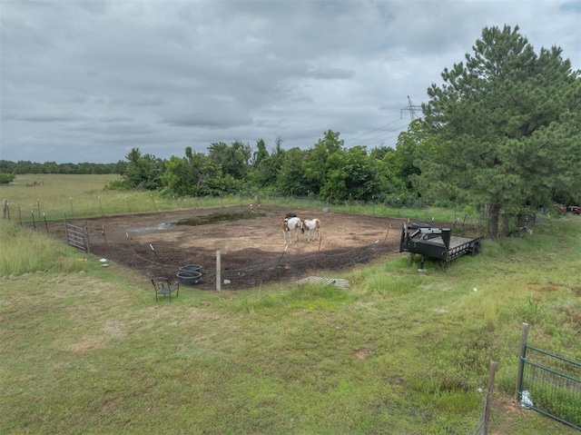 4120 S Choctaw Rd, Choctaw, OK 73020 - view of yard featuring a rural view