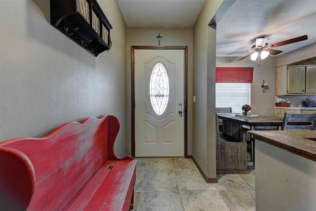 881 County St Unit 2938, Tuttle, OK 73089 - entryway with ceiling fan