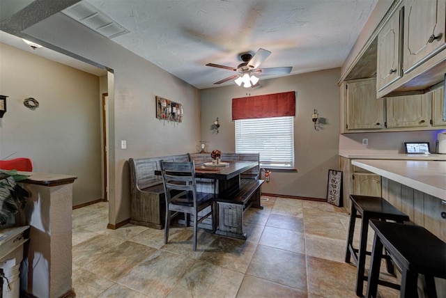 881 County St Unit 2938, Tuttle, OK 73089 - dining area featuring ceiling fan and baseboards