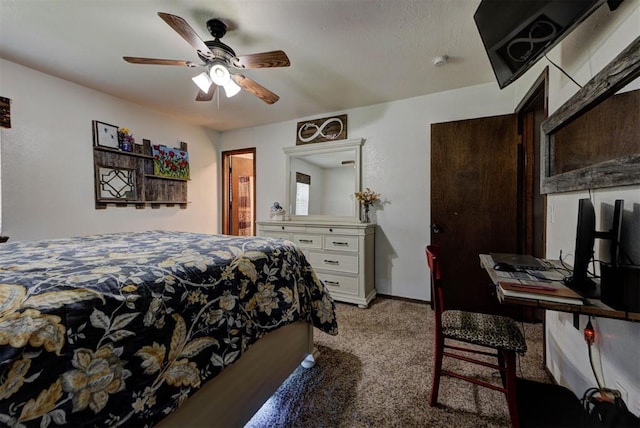 881 County St Unit 2938, Tuttle, OK 73089 - bedroom featuring light colored carpet and a ceiling fan