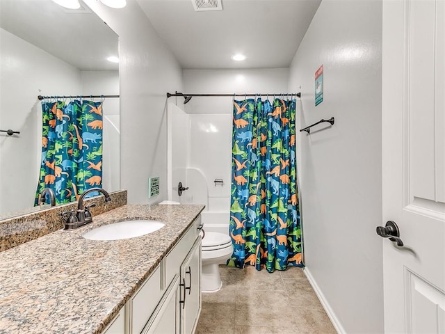 21945 N Fork Rd, Luther, OK 73054 - bathroom featuring vanity and shower / tub combo