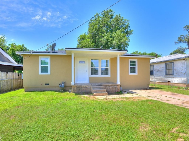 3609 S Quapah Ave, Oklahoma City, OK 73119 - bungalow featuring stucco siding and a porch