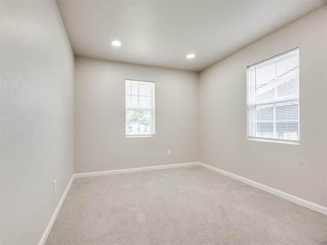 3609 S Quapah Ave, Oklahoma City, OK 73119 - empty room featuring carpet floors and recessed lighting