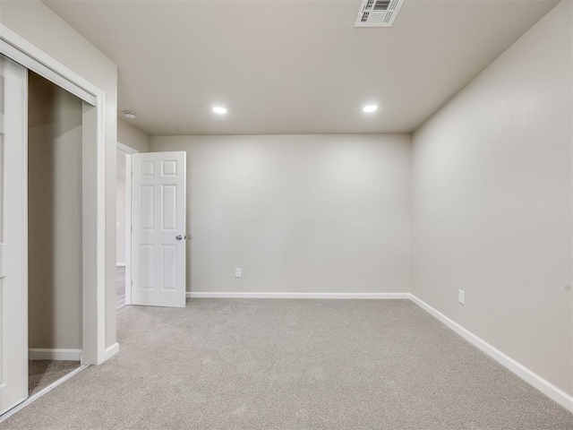 3609 S Quapah Ave, Oklahoma City, OK 73119 - unfurnished bedroom featuring carpet and recessed lighting