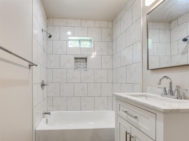 3609 S Quapah Ave, Oklahoma City, OK 73119 - bathroom featuring vanity and shower / tub combination