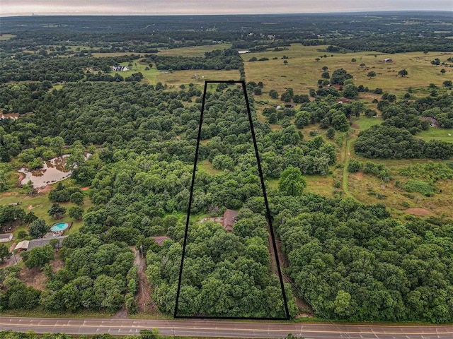 14345 N Harrah Rd, Luther, OK 73054 - view of property location featuring property parcel outlined