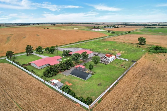 22071 E 1250th Rd, Rocky, OK 73661 - aerial view of sparsely populated area with farmland