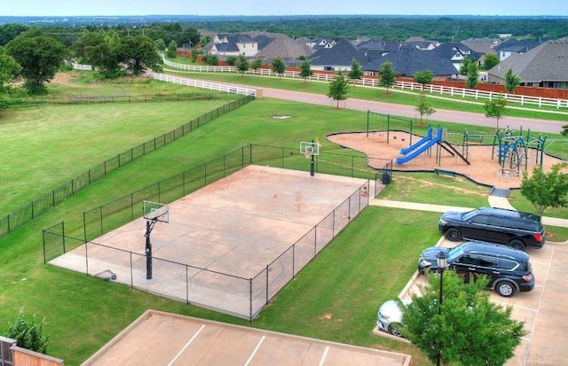 8401 Poplar Dr, Edmond, OK 73034 - aerial view of residential area featuring a community park