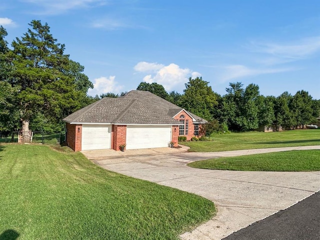 12200 Whispering Pnes, Guthrie, OK 73044 - view of property exterior with a garage, brick siding, and concrete driveway