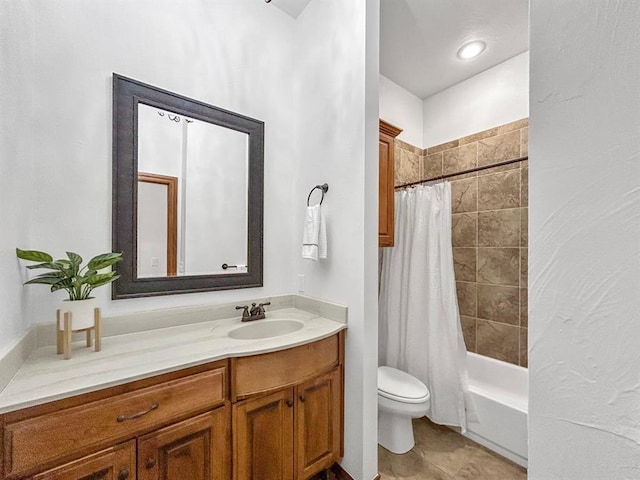 12200 Whispering Pnes, Guthrie, OK 73044 - bathroom featuring vanity and shower / tub combo with curtain