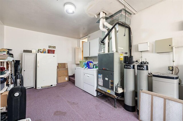 3409 S 4th St, Chickasha, OK 73018 - utilities with washing machine and clothes dryer and heating unit