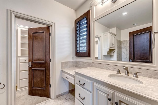 6516 NW Grand Blvd, Nichols Hills, OK 73116 - bathroom featuring vanity and tile patterned floors