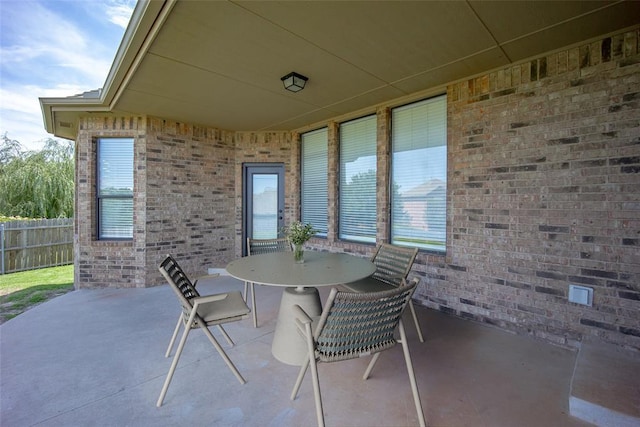 16312 Old Elm Ln, Edmond, OK 73013 - view of patio with outdoor dining area