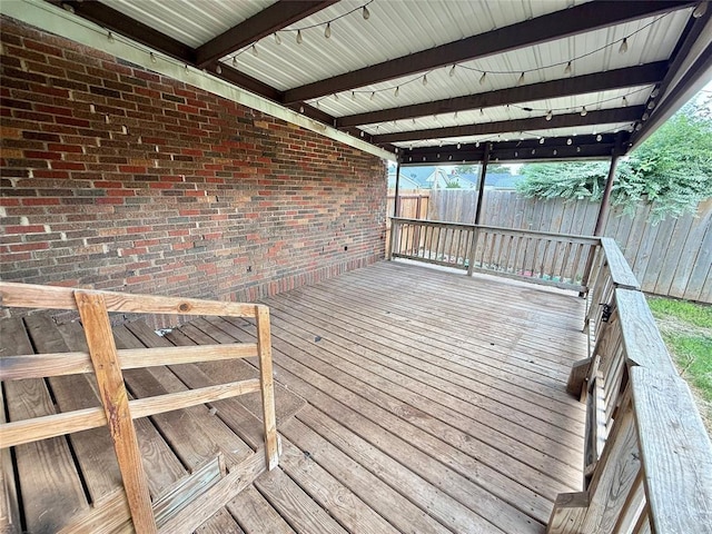 722 E Main St, Sentinel, OK 73664 - view of deck