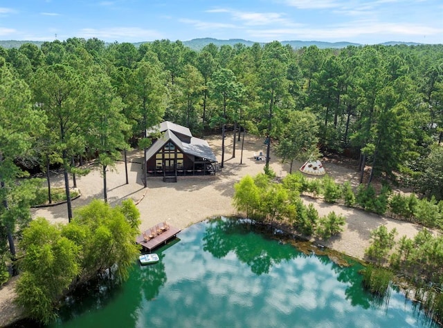 36 Spruce Ct, Broken Bow, OK 74728 - view of subject property with a forest and a large body of water