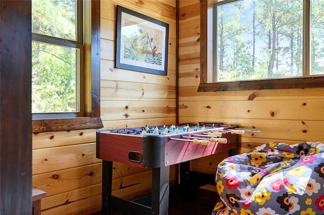 36 Spruce Ct, Broken Bow, OK 74728 - bedroom featuring wood walls