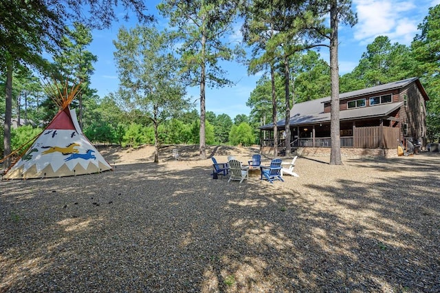 36 Spruce Ct, Broken Bow, OK 74728 - view of yard