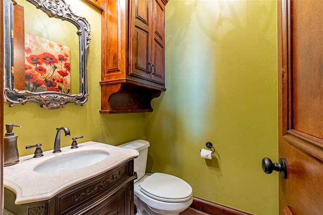 1505 SW 113th Pl, Oklahoma City, OK 73170 - half bathroom featuring toilet and vanity