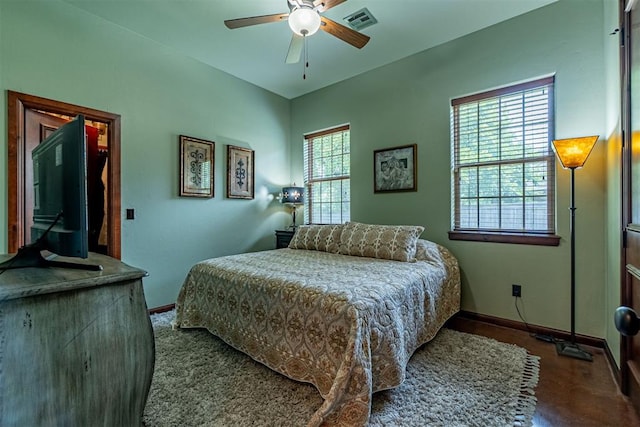 1505 SW 113th Pl, Oklahoma City, OK 73170 - bedroom with baseboards and ceiling fan