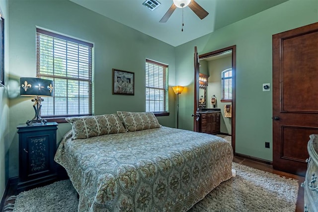 1505 SW 113th Pl, Oklahoma City, OK 73170 - bedroom with baseboards and a ceiling fan