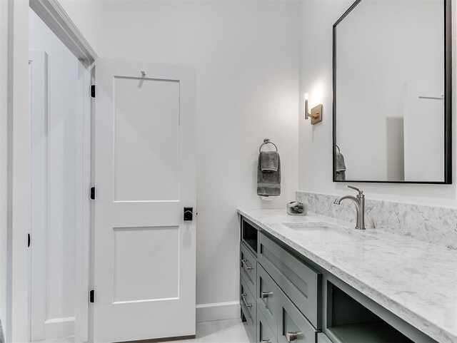 2917 Piazza Ct, Arcadia, OK 73007 - bathroom with vanity and baseboards