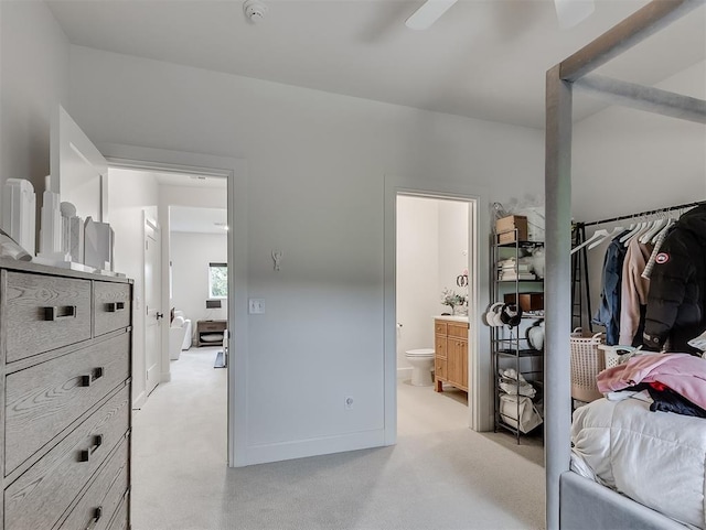 2917 Piazza Ct, Arcadia, OK 73007 - bedroom with light carpet and ensuite bathroom