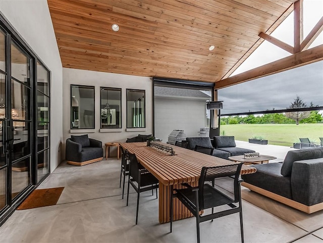 2917 Piazza Ct, Arcadia, OK 73007 - view of patio / terrace with an outdoor hangout area and outdoor dining space