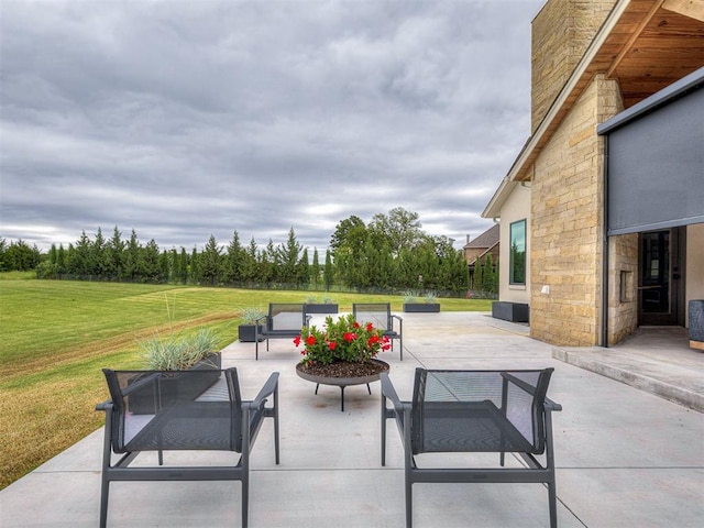 2917 Piazza Ct, Arcadia, OK 73007 - view of patio / terrace with an outdoor living space