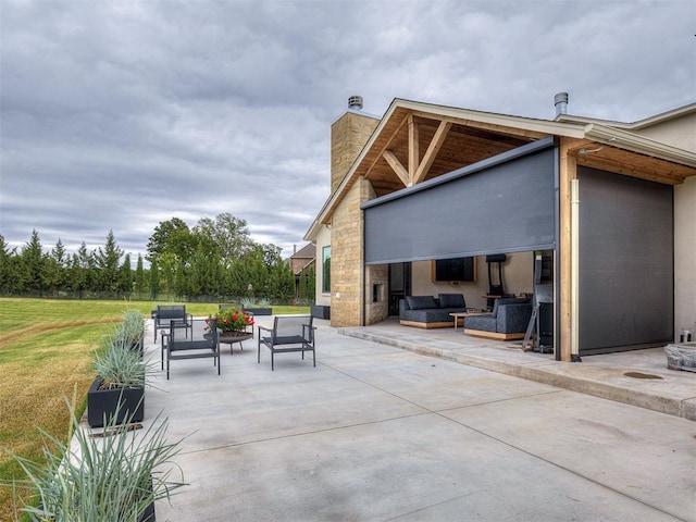 2917 Piazza Ct, Arcadia, OK 73007 - view of patio / terrace featuring outdoor lounge area