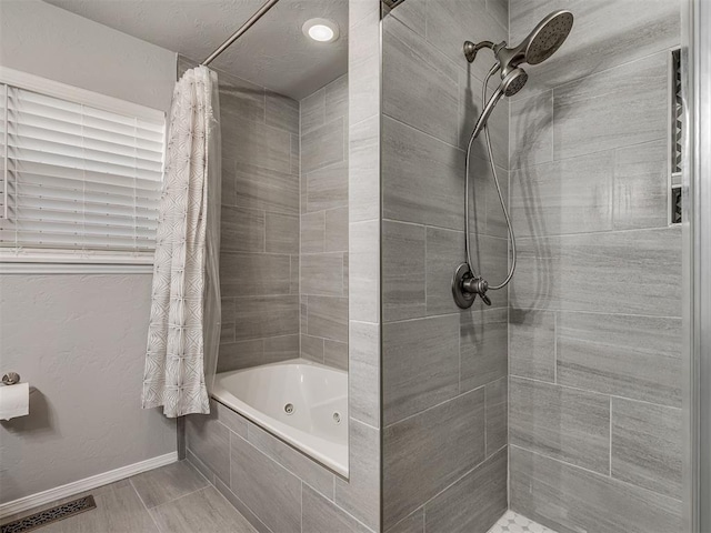 10505 Lyndon Rd, The Village, OK 73120 - full bath with baseboards and a combined bath / shower with jetted tub