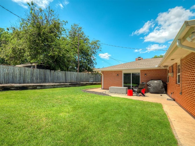 10505 Lyndon Rd, The Village, OK 73120 - fenced backyard featuring a patio area