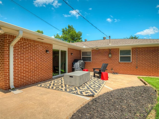 10505 Lyndon Rd, The Village, OK 73120 - view of patio featuring area for grilling
