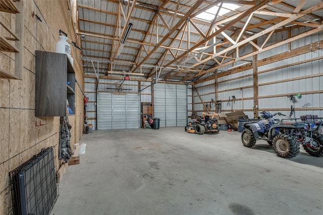 2858 Fields Rd, El Reno, OK 73036 - garage featuring metal wall