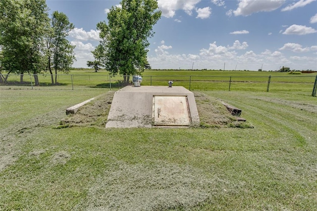 2858 Fields Rd, El Reno, OK 73036 - view of storm shelter featuring a rural view