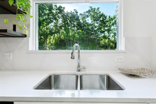 8300 S Anderson Rd, Oklahoma City, OK 73150 - kitchen view of a sink and light countertops